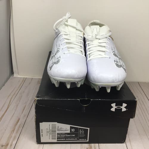 Men's Size 10.0 Under Armour Blur Smoke Suede 2.0 Low Top Molded Cleats (Used)