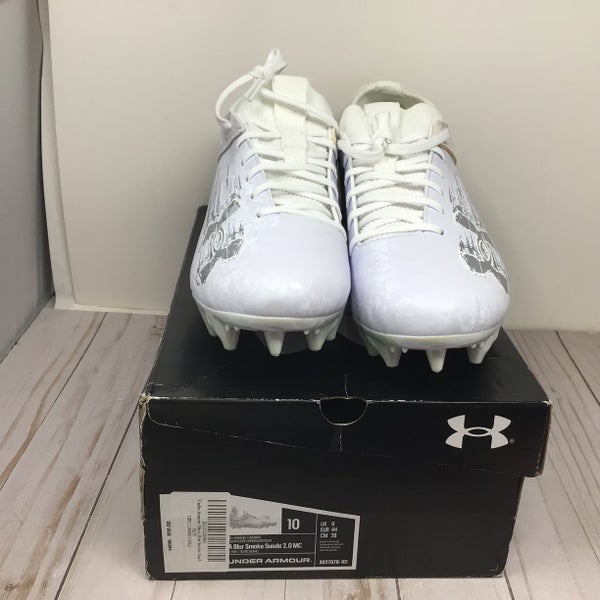 Men's Size 10.0 Under Armour Blur Smoke Suede 2.0 Low Top Molded Cleats (Used)