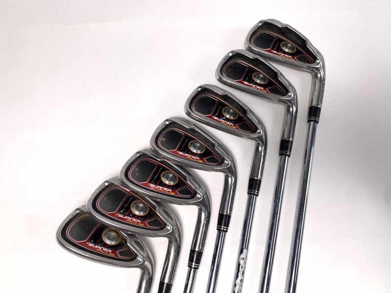 TaylorMade Burner Plus Iron Set 5-PW+AW Burner Uniflex Steel Mens RH