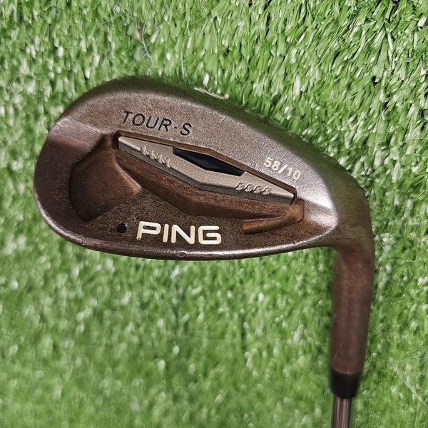Ping Tour S Raw Finish 58 10 Bounce Lob Wedge Dynamic Gold S300 Stiff Steel RH