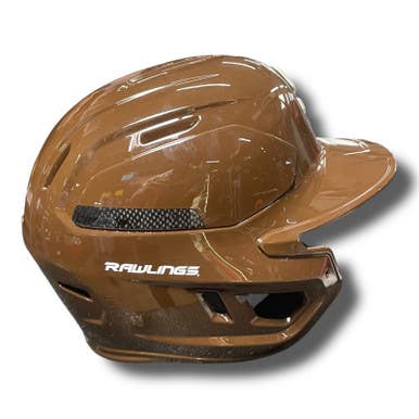 Used Rawlings MACH CARBON Batting Helmet No Mask Brown SM 11375-S000363529