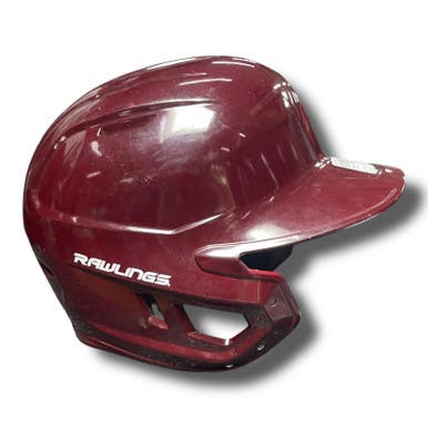 Used Rawlings MACH JR. REVA Batting Helmet No Mask Maroon One Size 11375-S000363531
