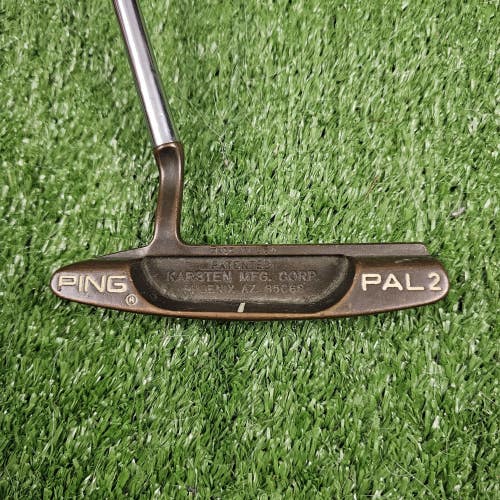 Vintage Ping Pal 2 Karsten 85068 BeCu Beryllium Copper Golf Blade Putter RH 35.5