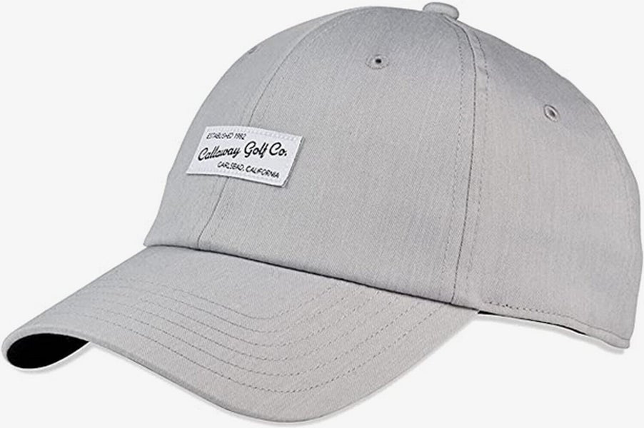 NEW Callaway 2023 Relaxed Retro Heather Grey Adjustable Snapback Golf Hat/Cap