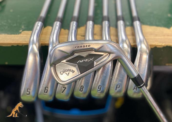 Used RH Callaway Apex 19 Iron Set 4-PW-GW True Temper Elevate Stiff Steel