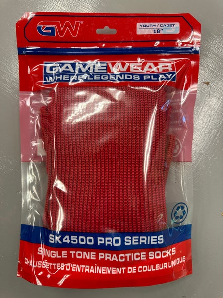 New - Red 18" Small Youth  Socks (New In Package)