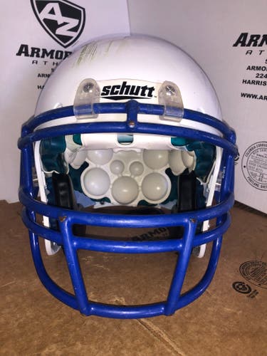USED SCHUTT XP ADULT FOOTBALL HELMET - LARGE - WHITE