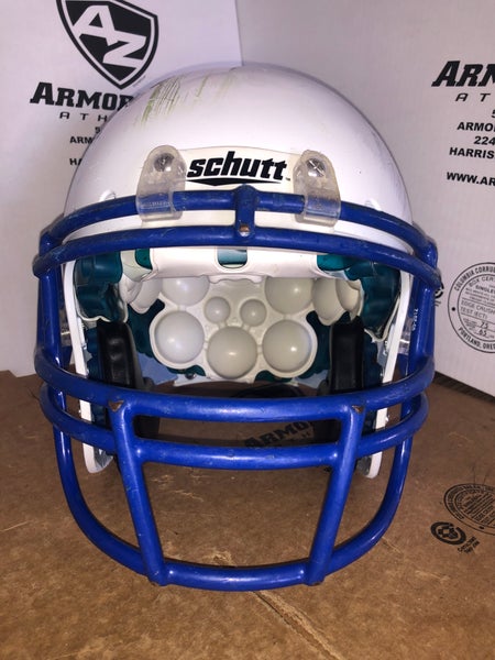 USED SCHUTT XP ADULT FOOTBALL HELMET - LARGE - WHITE
