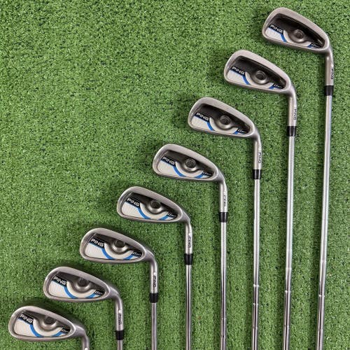 Ping G Max White Dot Iron Set 4-PW UW Ping CFS Distance Stiff Flex +1 Long