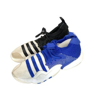 Used Adidas Basketball Shoes M Black And Royal Blue Senior 13 11479-S000398729