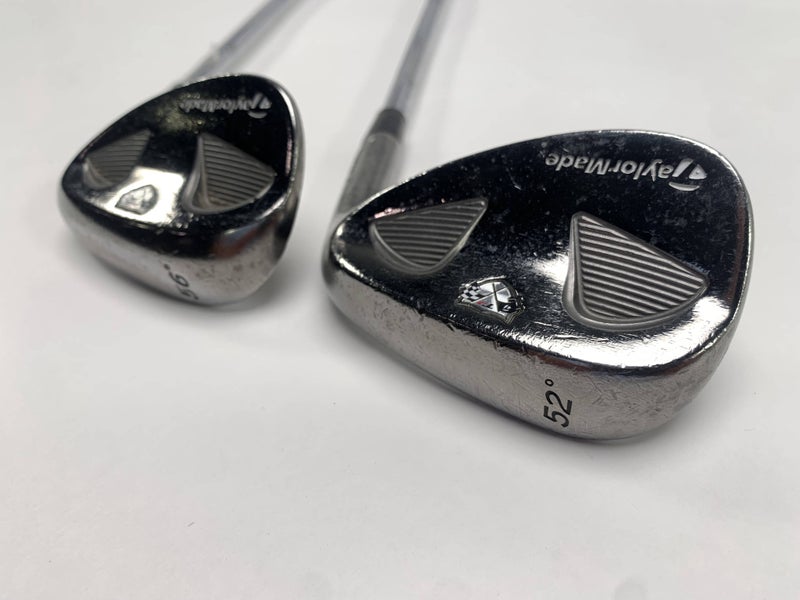 TaylorMade Rac Chrome Wedge Set 52* 8 56* Wedge Steel Mens RH