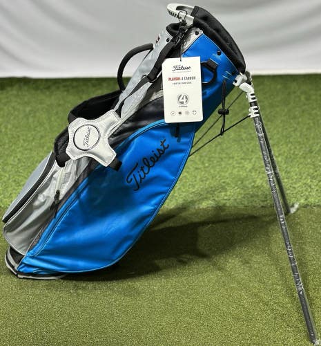 Titleist Players 4 Carbon Stand Carry Golf Bag TB22SX5 Blue/Gray/Graphite NEW!