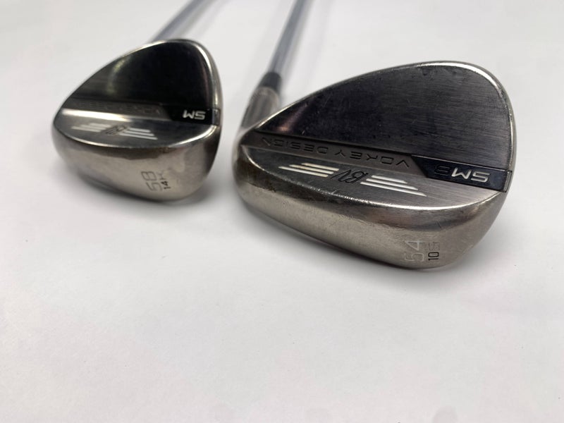 Titleist Vokey SM8 Brushed Steel Wedge Set 54* 10 | 58* 14 TT XP 90 R300 Mens RH
