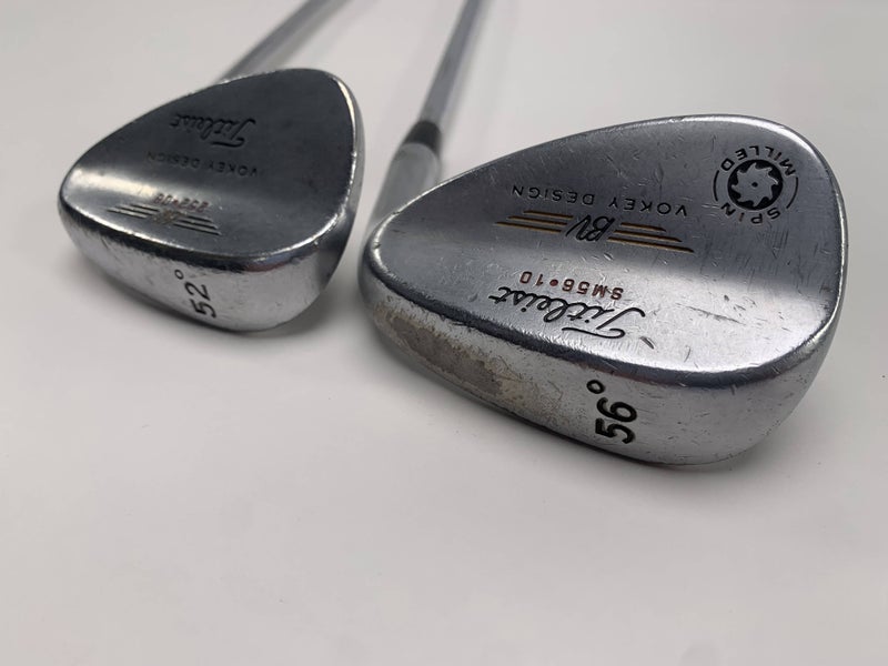 Titleist Vokey Spin Milled Chrome 2009 Wedge Set 52* 8 | 56* 10 True TT DG Mens