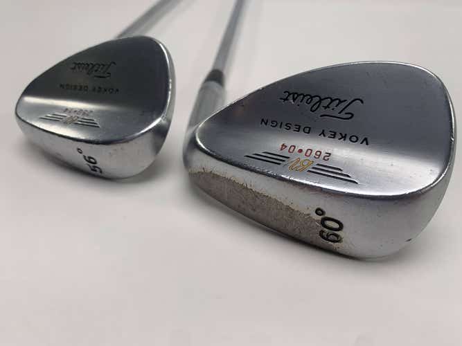 Titleist Vokey Chrome 200 Wedge Set 56* 14 60* 4 True Temper DG Wedge Mens RH