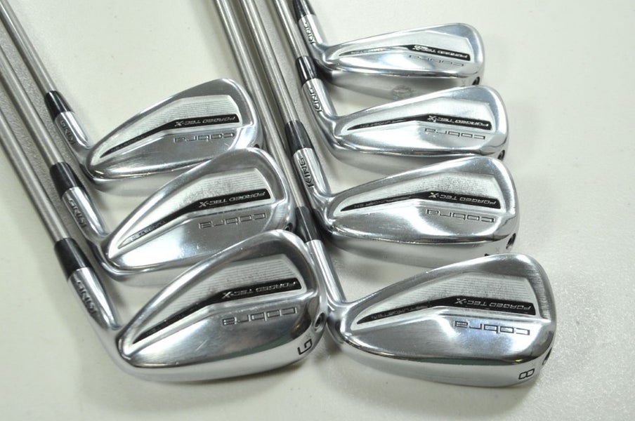 Cobra King Forged Tec X 5-PW,GW Iron Set Stiff Flex Right SteelFiber 95 # 187951