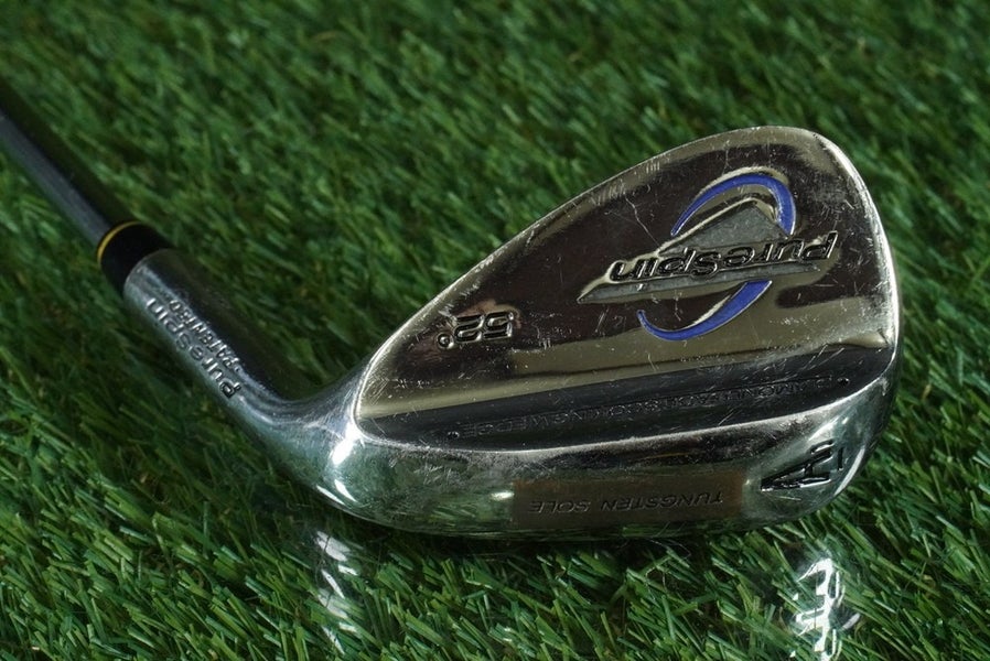 PURE SPIN DIAMOND FACE GAP / ATTACK / APPROACH SCORING WEDGE "A" STEEL RH 52
