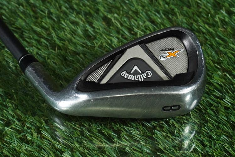 CALLAWAY X2 HOT 8 IRON GRAPHITE 60-R REGULAR FLEX RH ~ NICE!!