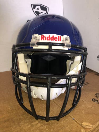 USED RIDDELL SPEED ADULT HELMET - LARGE - ROYAL BLUE METALLIC