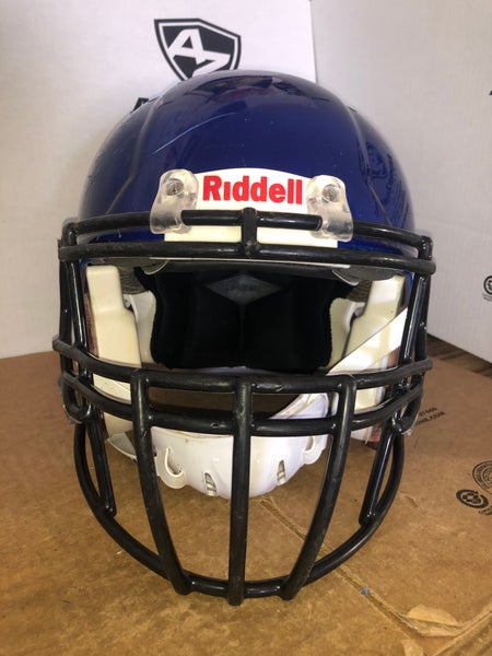 USED RIDDELL SPEED ADULT HELMET - LARGE - ROYAL BLUE METALLIC