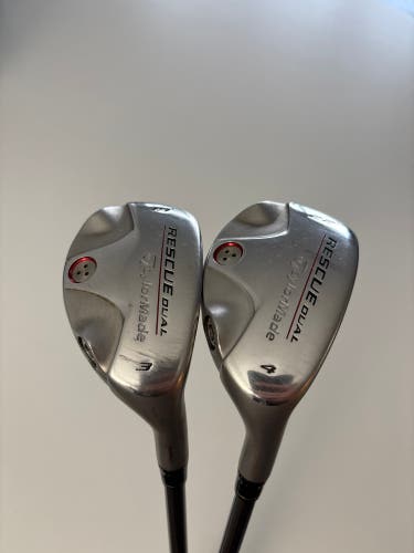 TaylorMade Rescue Dual 3 & 4 Hybrid Set, Stiff Flex Right Hand