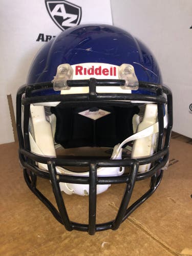 USED RIDDELL SPEED ADULT HELMET - MEDIUM - ROYAL BLUE METALLIC