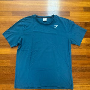 GymShark Blue/Turquoise Slim-Fit T-shirt Men’s XL