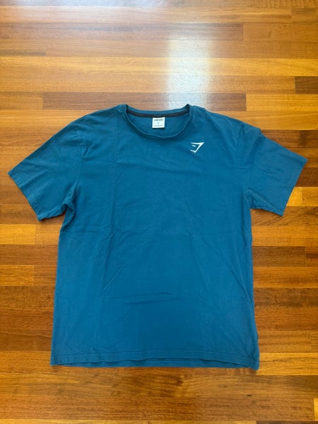 GymShark Blue/Turquoise Slim-Fit T-shirt Men’s XL