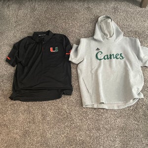 Miami Hurricanes Bundle sweatshirt and polo