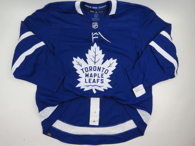Adidas Toronto Maple Leafs Team Issued Authentic NHL Hockey Jersey Blue 58