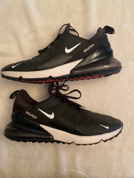 Men's Size M 11.0 (W 12.0) Nike Air Max 270 Golf Shoes (Used)