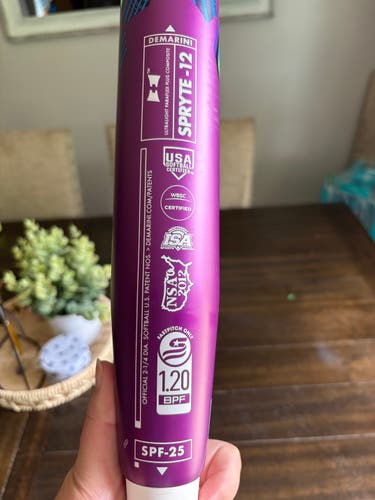 2025 DeMarini Spryte Composite Bat (-12) 21 oz 33" (Used)