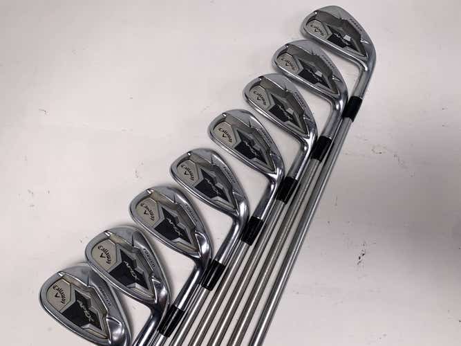 Callaway Apex 19 Iron Set 4-PW+GW KBS Tour C-Taper 130g XStiff Steel Mens RH