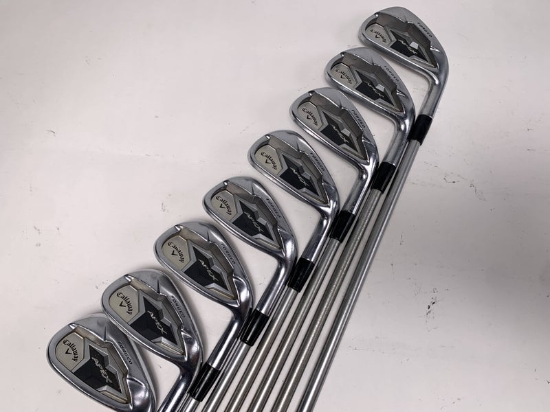 Callaway Apex 19 Iron Set 4-PW+GW KBS Tour C-Taper 130g XStiff Steel Mens RH