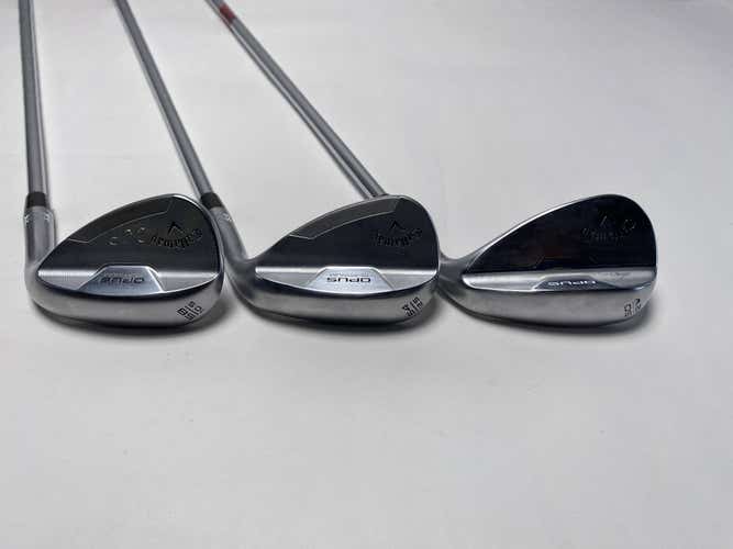 Callaway Opus Platinum Chrome Wedge Set 50* 12 | 54* 12 | 58* 10 KBS Mens RH