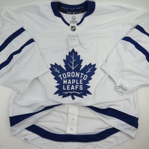 Adidas Toronto Maple Leafs Team Issued Authentic NHL Hockey Jersey White 58 GOALIE MiC