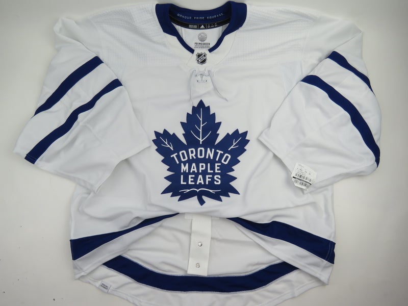 Adidas Toronto Maple Leafs Team Issued Authentic NHL Hockey Jersey White 58 GOALIE MiC