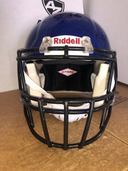 USED RIDDELL SPEED ADULT HELMET - MEDIUM - ROYAL BLUE METALLIC