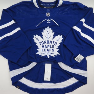 Adidas Toronto Maple Leafs Team Issued Authentic NHL Hockey Jersey Blue 58 GOALIE MiC
