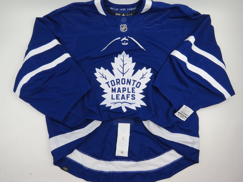 Adidas Toronto Maple Leafs Team Issued Authentic NHL Hockey Jersey Blue 58 GOALIE MiC