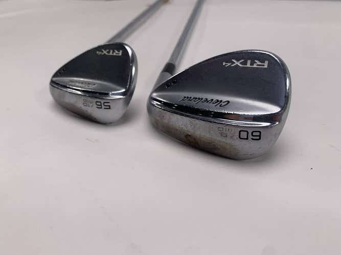 Cleveland RTX 4 Tour Satin Wedge Set 56* 10 60* 9 DG S400 Tour Issue Stiff RH
