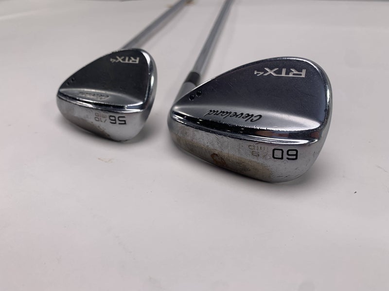 Cleveland RTX 4 Tour Satin Wedge Set 56* 10 60* 9 DG S400 Tour Issue Stiff RH