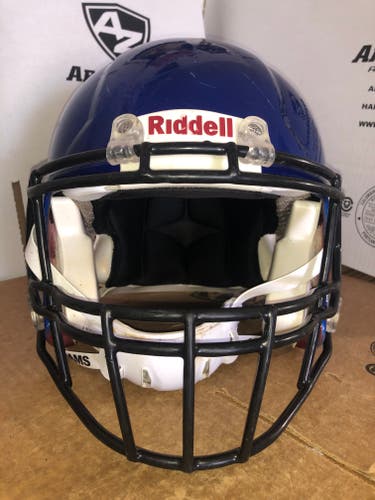 USED RIDDELL SPEED ADULT HELMET - MEDIUM - ROYAL BLUE METALLIC