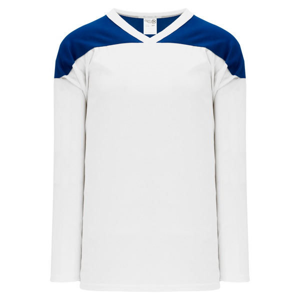 White/Royal Blue AK Hockey Practice Jersey Jersey