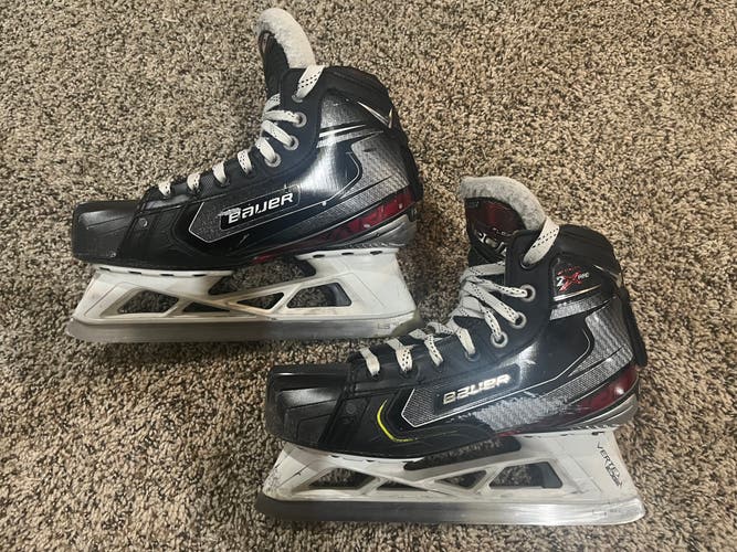 Bauer Vapor 2X Pro Hockey Goalie Skates Regular Width Pro Stock Size 5.5 (Used)