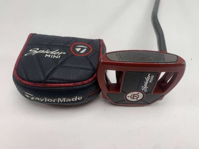 TaylorMade Spider Mini Red Putter 34" SuperStroke Pistol GTR 1.0 Mens RH HC