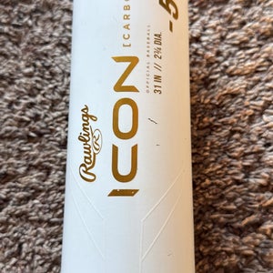 2024 Rawlings Icon Composite USSSA Certified Bat (-5) 26 oz 31" (Used)