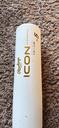 2024 Rawlings Icon Composite USSSA Certified Bat (-5) 26 oz 31" (Used)