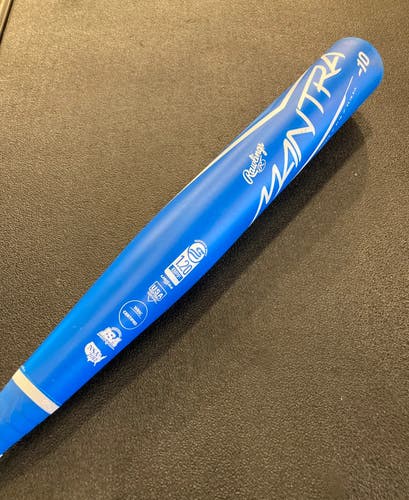 Blue 2023 Rawlings Mantra Composite Bat (-10) Composite 21 oz 31" (Used)