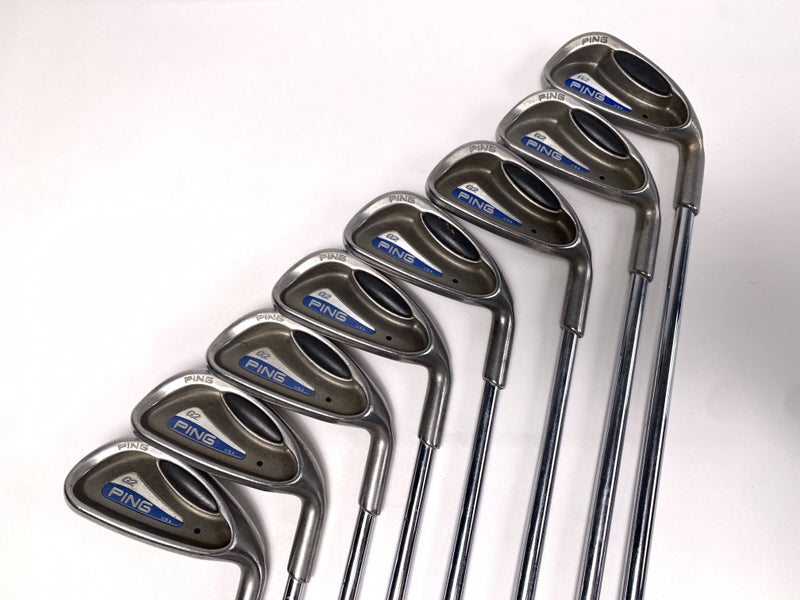 Ping G2 Iron Set 3-PW Black Dot TFC 100 Regular Steel Mens RH